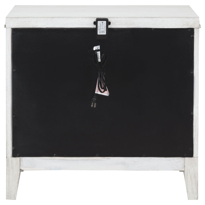 Marielle 2-drawer Nightstand Bedside Table Distressed White