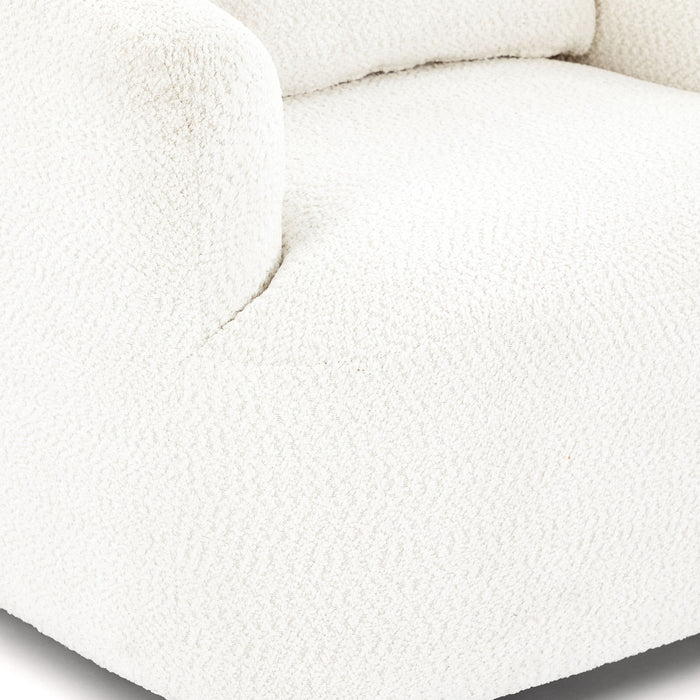 360° Swivel Barrel Sofa Chair With Throw Pillow, Chenille Upholstered Accent Chair