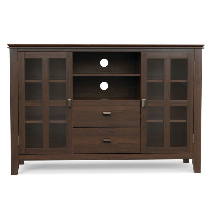 Artisan - Tall TV Media Stand - Natural Aged Brown