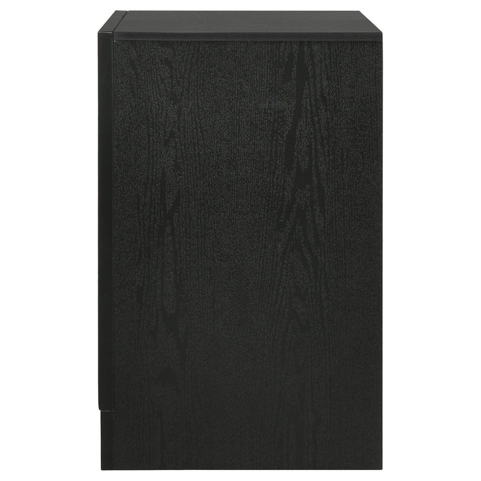 Transitional 2 Drawer Nightstand With Hidden Jewelry Tray