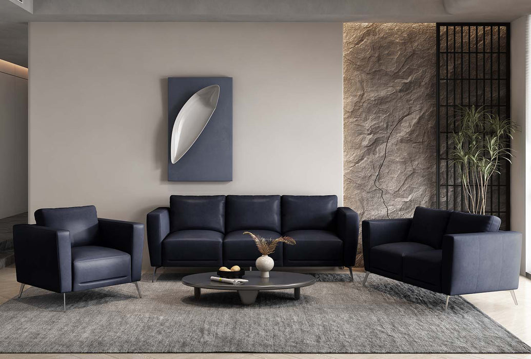 Astonic - Sofa - Blue Leather