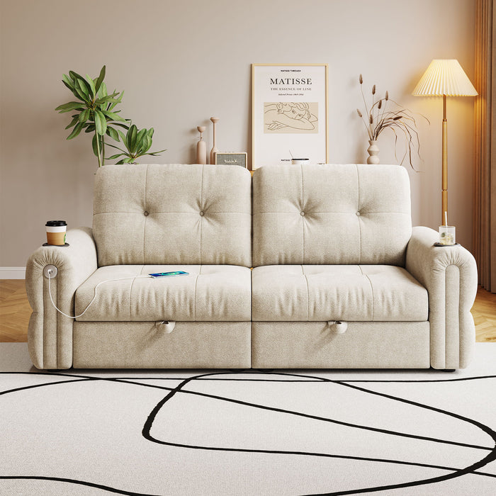 Cloud Like Convertible Sofa Bed With For Living Room