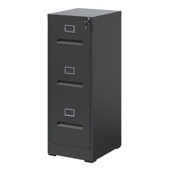 Premium Drawer File Cabinet With Lock, Metal Vertical Design, A4 Legal / Letter Size