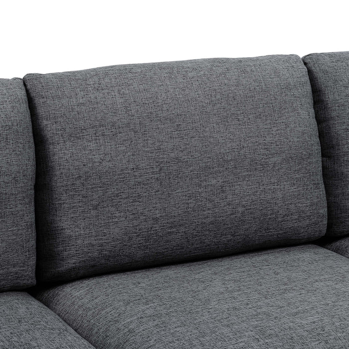 Upholstered Modular Sectional With Tall Legs