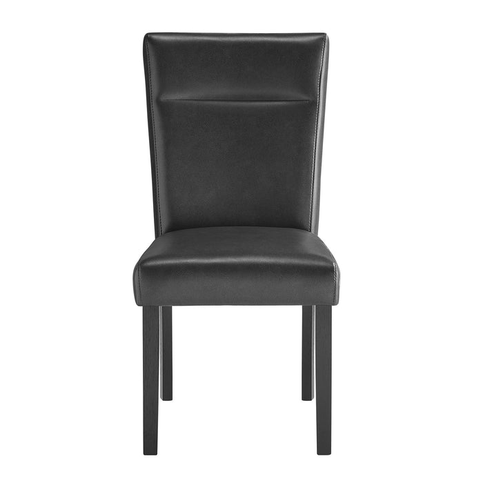 Olga - Dining Chair Set (Set of 2) - Charcoal Black