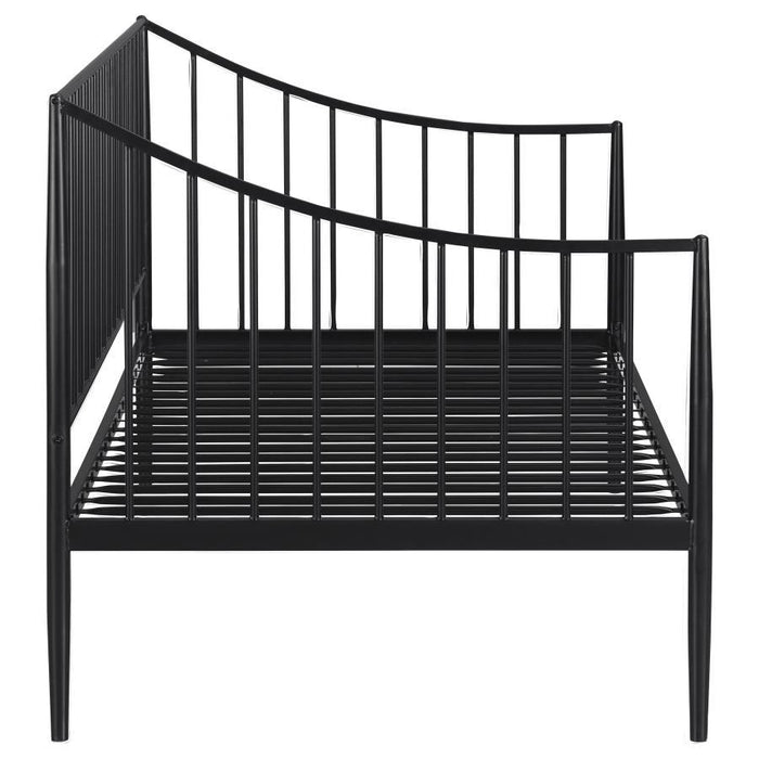 Newbury - Metal Twin Daybed Bed Frame - Matte Black