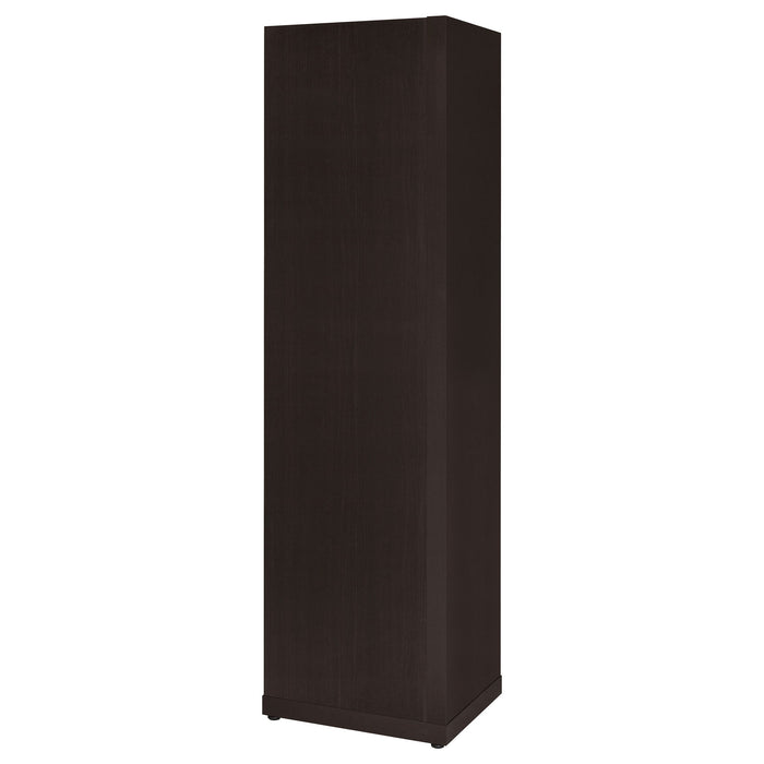 6 Tier Corner Bookcase - Cappuccino