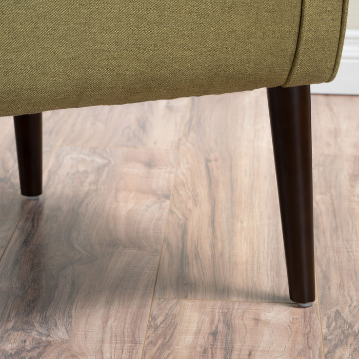 Contemporary Upholstered Club Chair With Button Tufting