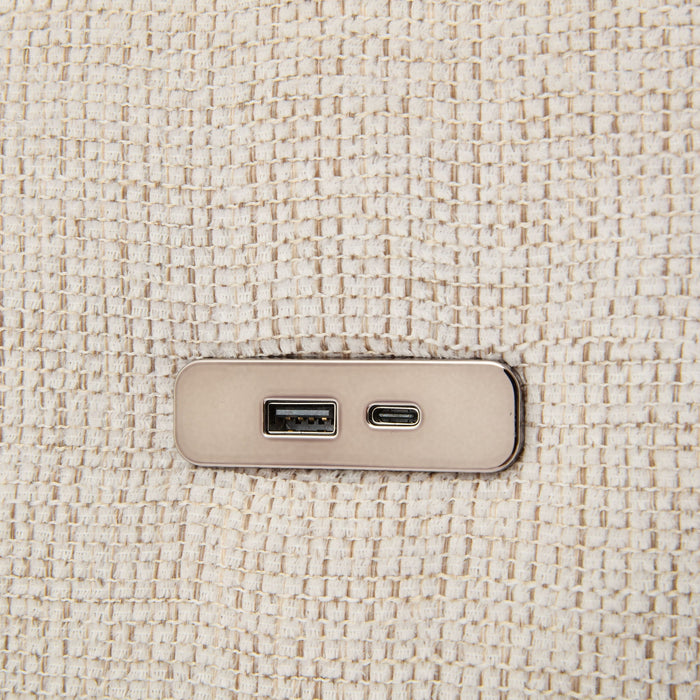 Sectional Sofa Modular U-Shaped With Ottoman & USB Ports