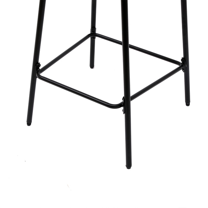 Boho Style Handwoven Paper Rope Counter Stools (Set of 2)