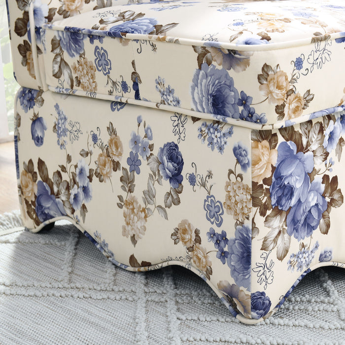 Stylish Flannel Dining Chair With Soft Cushion And Backrest