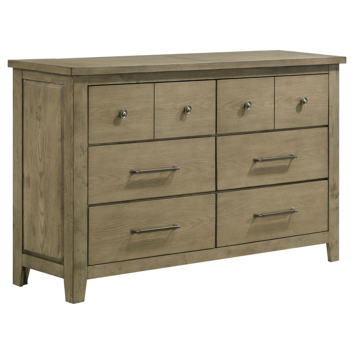 Hazlewood 5-piece Eastern King Bedroom Set Vineyard Oak