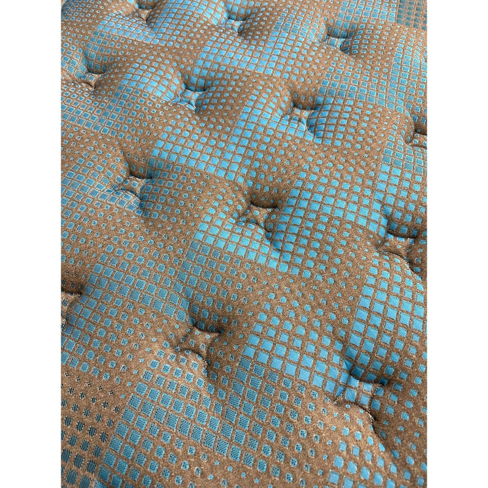 Comfort Care - 12" Hybrid Euro Top Mattress, Plush Comfort With Individual Pocketed Coil - Gray / Blue - Twin