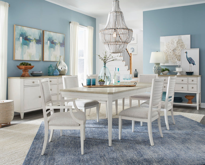 Echo Isles - Extendable Rectangular Dining Table - Sea Pearl And Driftwood