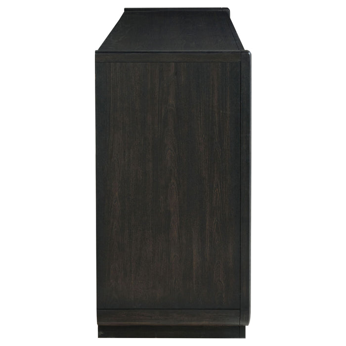 Bangor - 8 Drawer Bedroom Dresser Cabinet - Black