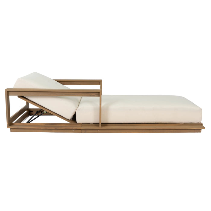 Modern Sunlounger With 5 Position Adjustable Backrest