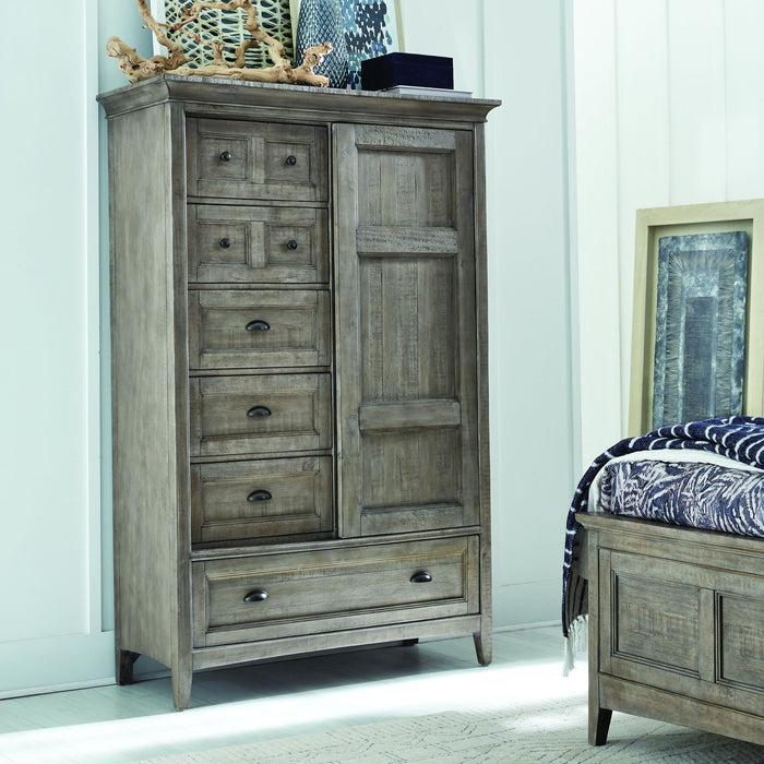 Paxton Place - Wood Door Chest - Dove Tail Gray
