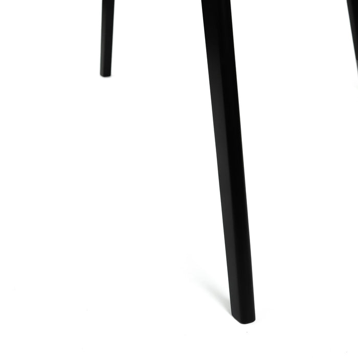 Retro Dining Table With Faux Wood Top