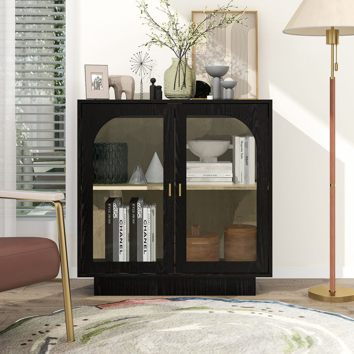 Storage Cabinet With Acrylic Door For Living Room