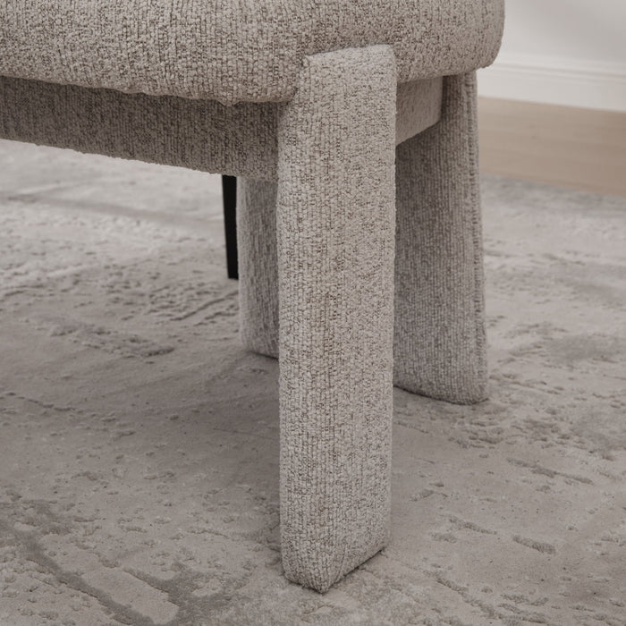 Armless Curved Back Accent Chairs