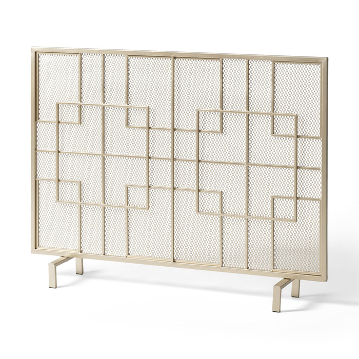 Dorothy - Modern Single Panel Iron Fire Screen