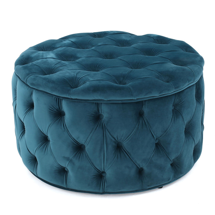 Modern Glam Ottoman Velvet