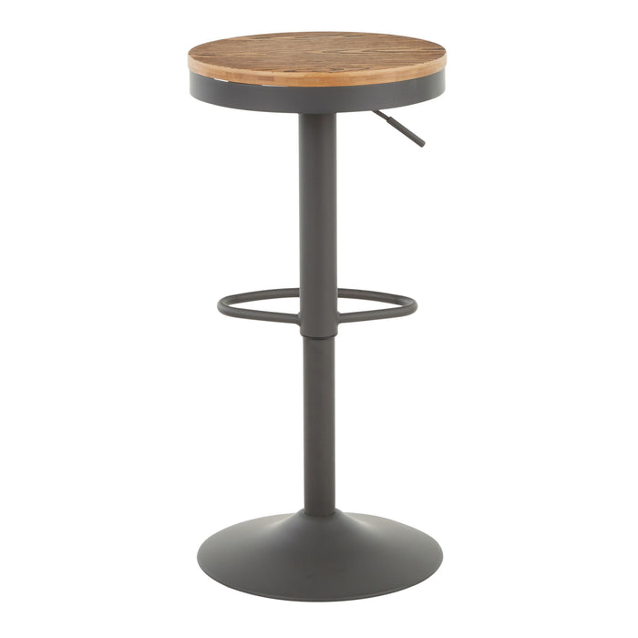 Dakota - Industrial Adjustable Barstool (Set of 2)