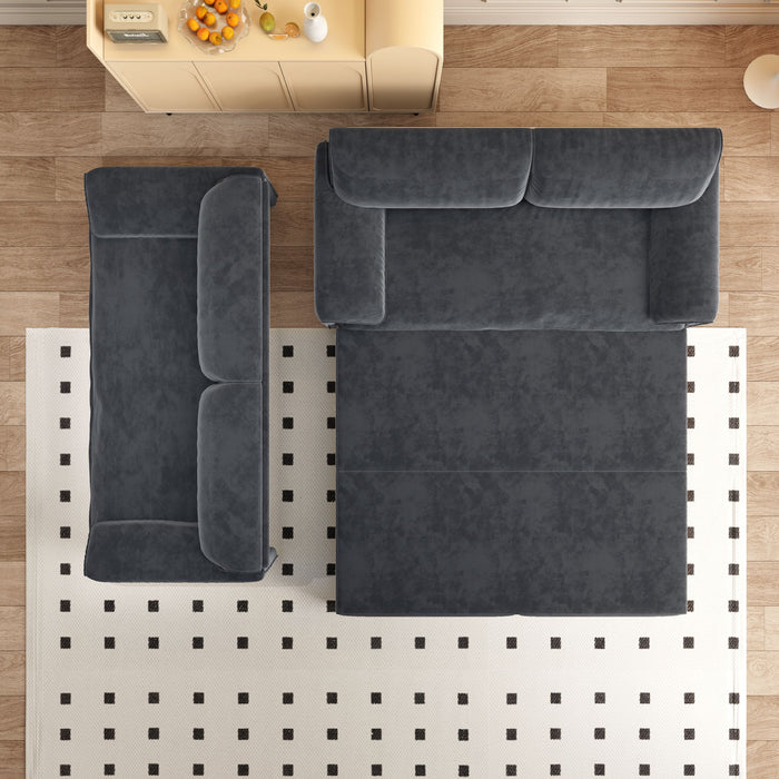 Queen Pull Out Sofa Bed, 3 In 1 Convertible Sleeper Sofa With Side Storage