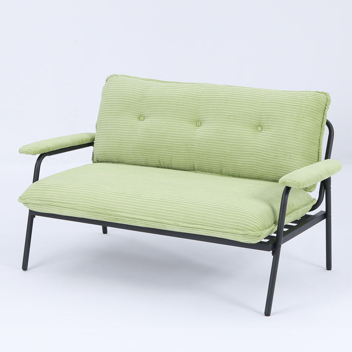 Modern Metal Frame Sofa With Sponge Filling For Compact Spaces And Versatile Use