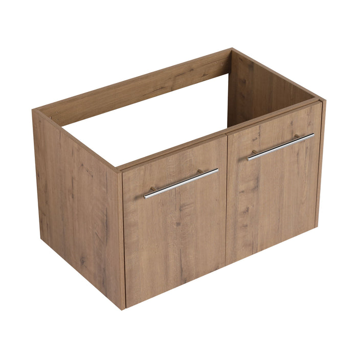 Modern Floating Bathroom Vanity With Resin Sink, Soft Close Doors