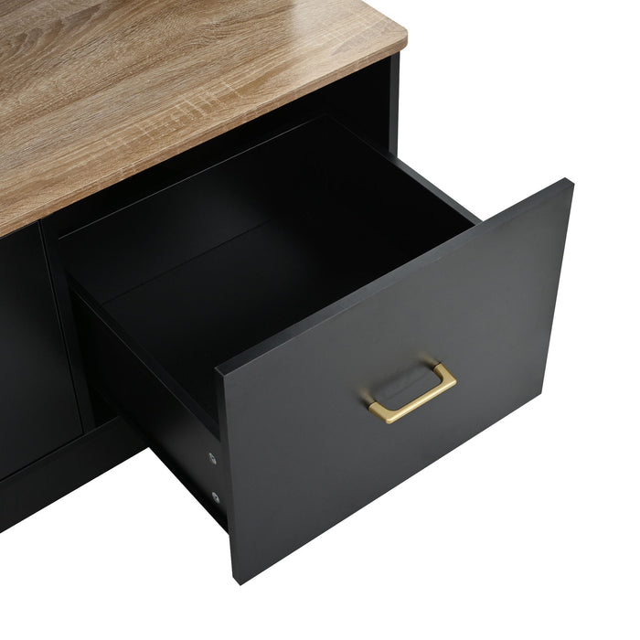 Entryway Hall Tree With Bench And Storage, 5 In 1 Coat Rack