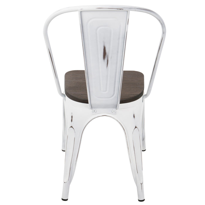 Oregon - IndustrialFarmhouse Stackable Dining Chair (Set of 2)