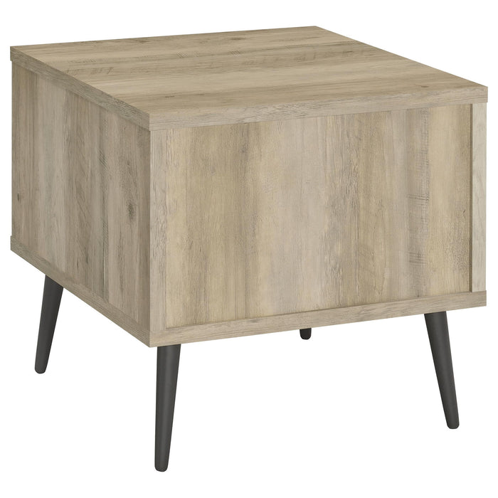 Welsh 2-piece Coffee and End Table Set Distressed Pine