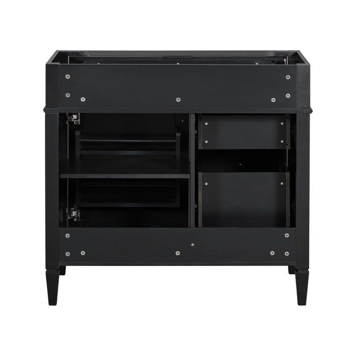 Bathroom Vanity With 2 Drawers And Tip-Out Drawer, Storage Cabinet