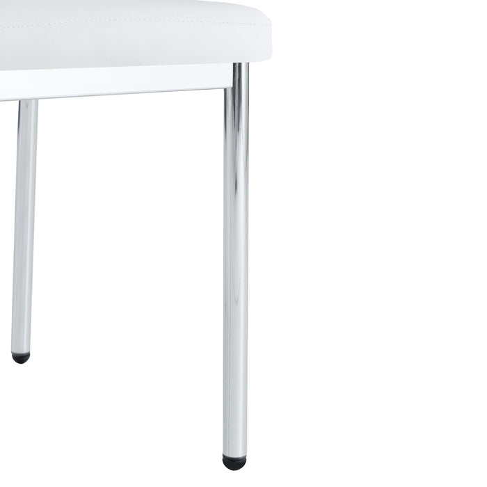 Luxury Simple High Resilience Dining Chair With Metal Legs