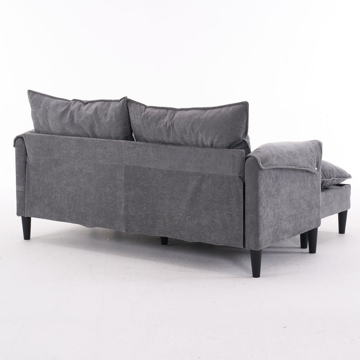 Convertible Combination Sofa With Footstools With Storage