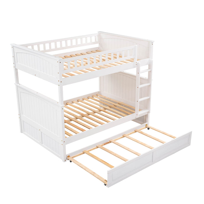 Bunk Bed With Twin Size Trundle, Guardrails