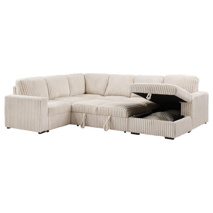 Devonshire - Sleeper Sectional Sofa Storage Chaise