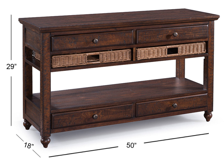 Cottage Lane - Wood Sofa Table - Coffee