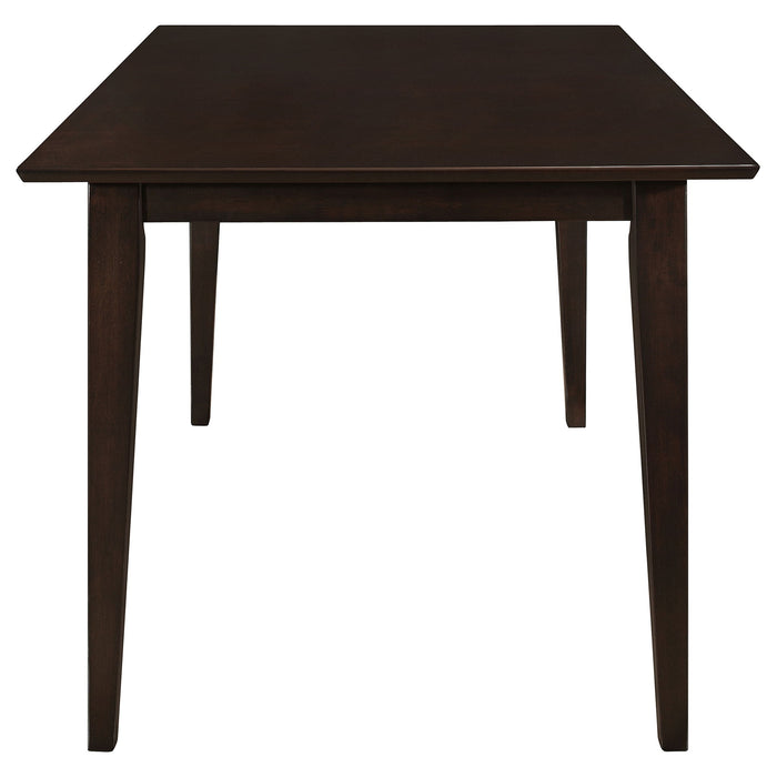 Gianna - 5 Piece Rectangular Dining Set With Table Upholstered Chairs - Cappuccino