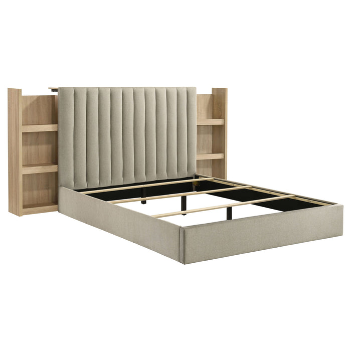 Arielle 5-piece Queen Bedroom Set Light Oak