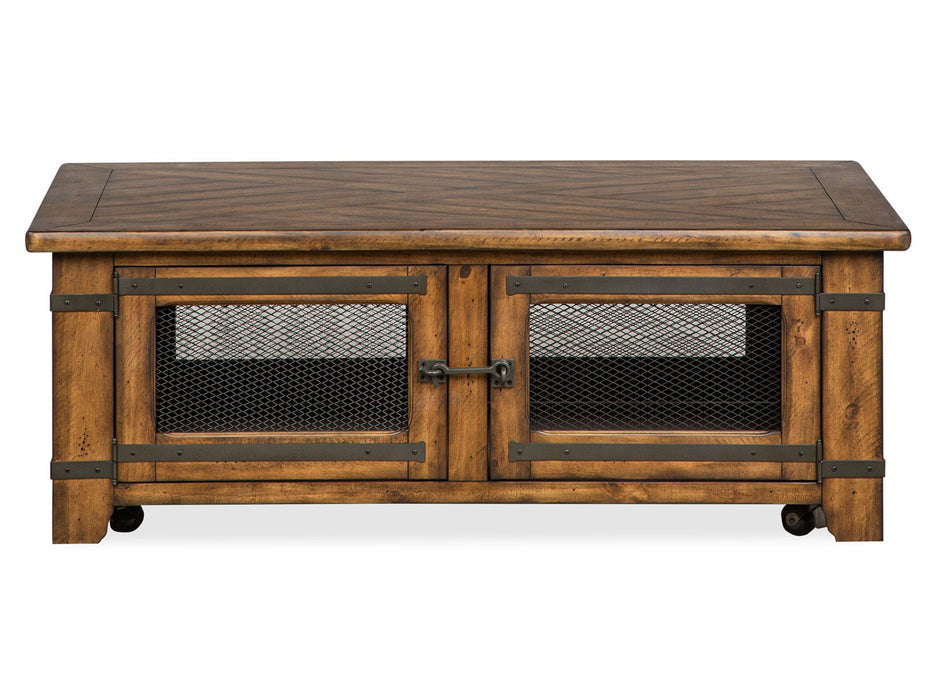 Chesterfield - Lift Top Storage Caster Cocktail Table Set