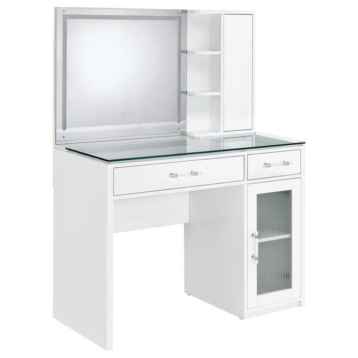 Flora - 2-Drawer Vanity Set With LED Mirror