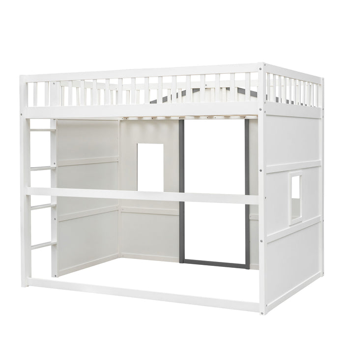 Elegant House Loft Bed With Ladder