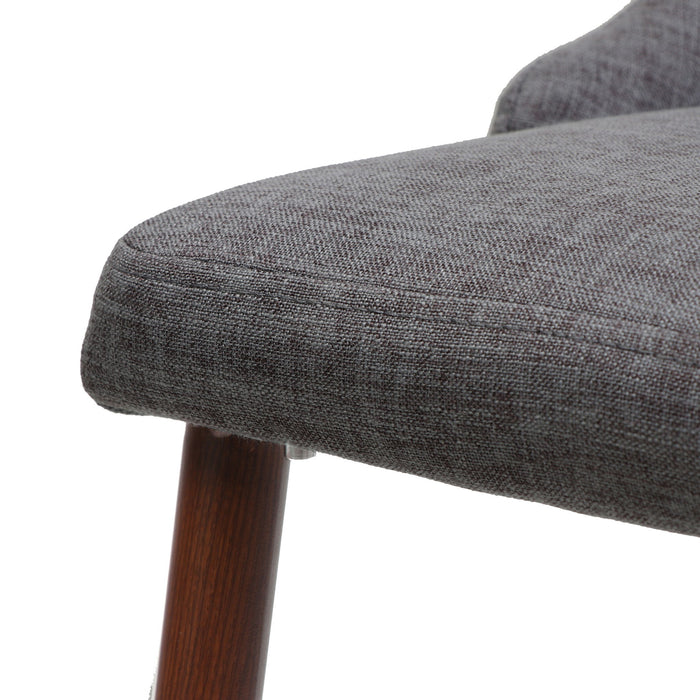 Mid Century Modern Fabric Armless Dining Chair