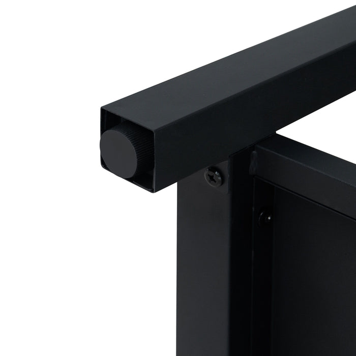 Modern Freestanding Bathroom Vanity With Ceramic Sink, Hot And Cold Faucet, Storage Cabinet & Open Shelf