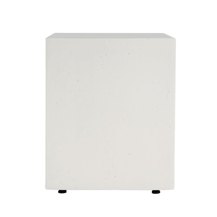 Modern Tank Holder Side Table With Smooth Concrete Surface