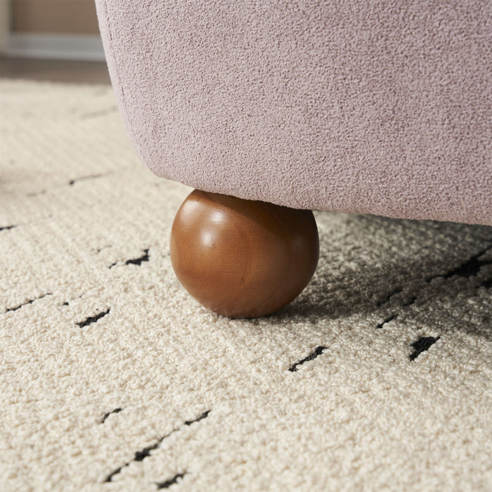 Modern Low Back Accent Upholstered Armless Living Room Chairs, Round Feet