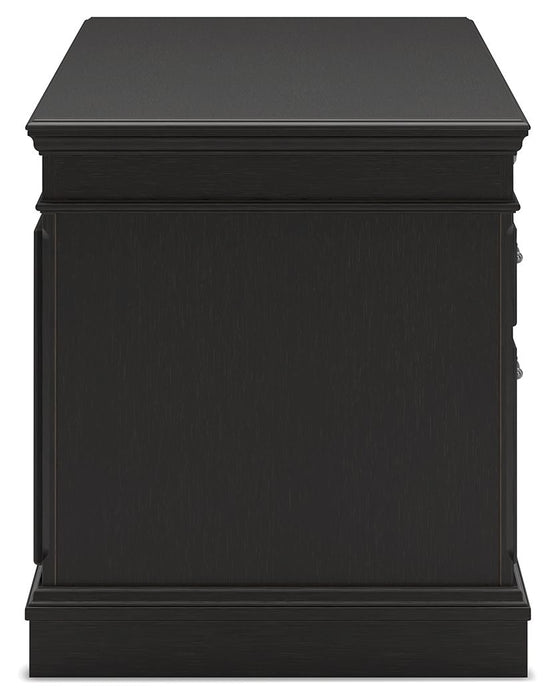 Beckincreek - Home Office Pedestal Desk - Black