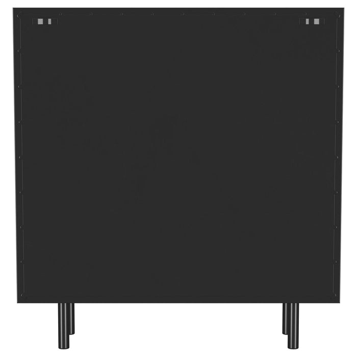 Dalia 2-door Accent Storage Cabinet with Shelving Black
